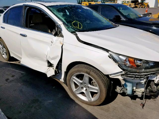 1HGCR2F86EA255072 - 2014 HONDA ACCORD EXL WHITE photo 9