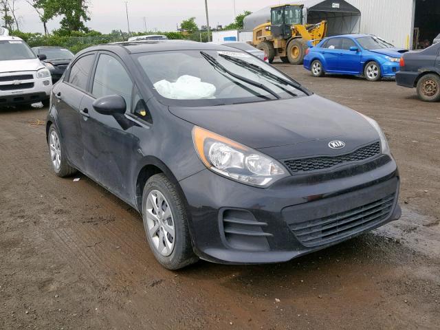 KNADM5A35G6718806 - 2016 KIA RIO LX BLACK photo 1