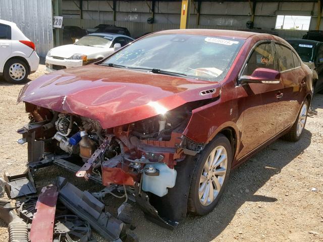 1G4GB5G32FF219856 - 2015 BUICK LACROSSE BURGUNDY photo 2