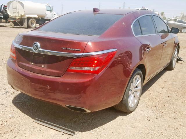 1G4GB5G32FF219856 - 2015 BUICK LACROSSE BURGUNDY photo 4