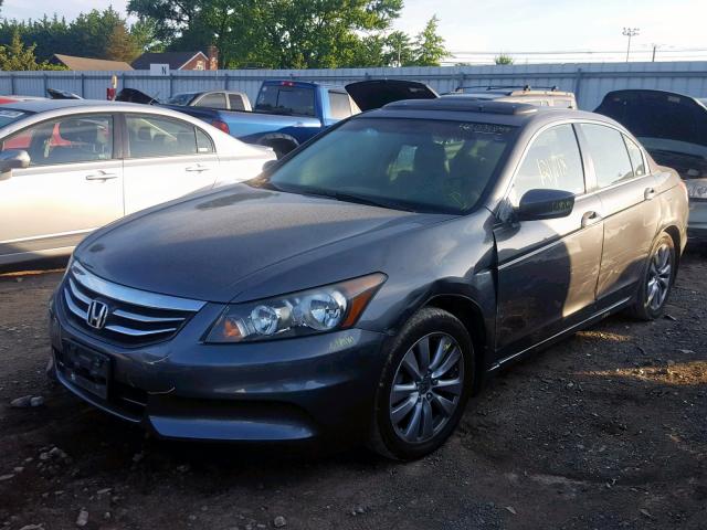 1HGCP2F81BA032486 - 2011 HONDA ACCORD EXL GRAY photo 2