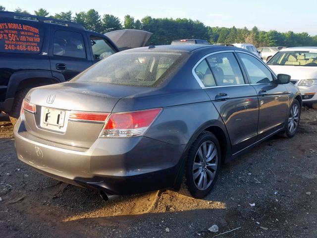 1HGCP2F81BA032486 - 2011 HONDA ACCORD EXL GRAY photo 4