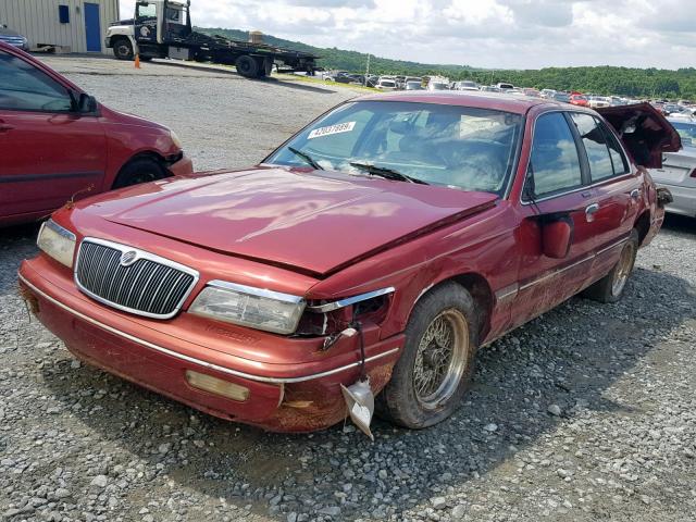 2MELM75W2VX659020 - 1997 MERCURY GRAND MARQ BURGUNDY photo 2