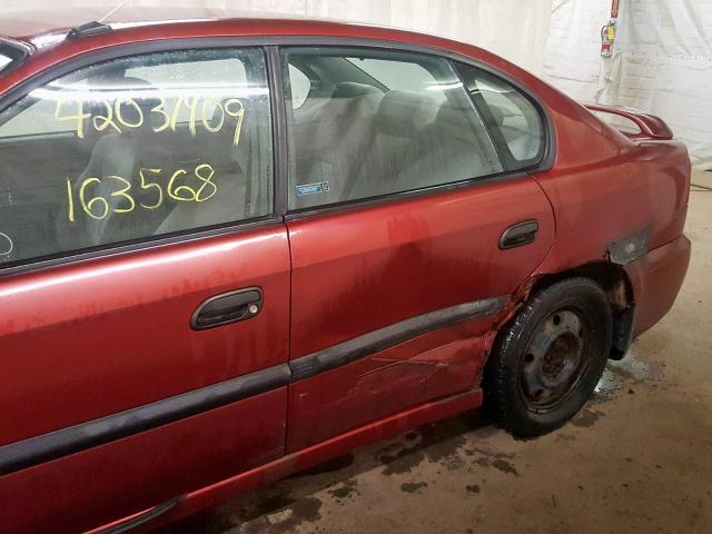 4S3BE635927202737 - 2002 SUBARU LEGACY L RED photo 9