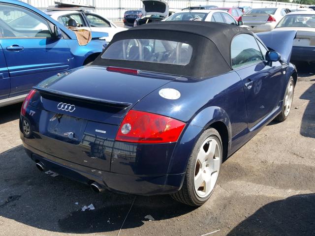 TRUUT28N521020865 - 2002 AUDI TT QUATTRO BLUE photo 4