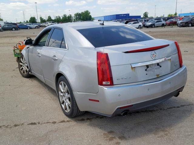 1G6DS57V680131653 - 2008 CADILLAC CTS HI FEA SILVER photo 3