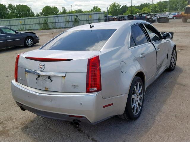 1G6DS57V680131653 - 2008 CADILLAC CTS HI FEA SILVER photo 4