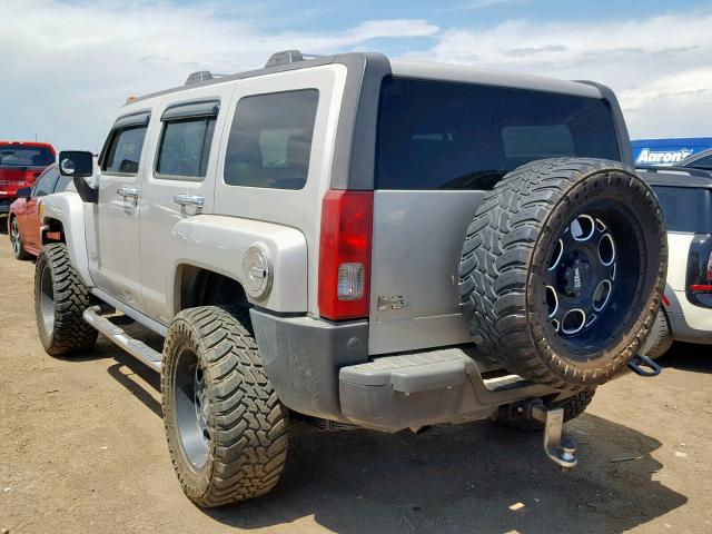 5GTDN136668306311 - 2006 HUMMER H3 SILVER photo 3