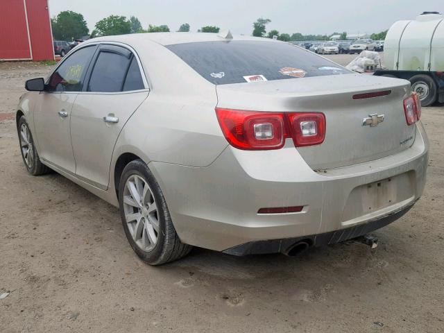 1G11H5SA7DF290202 - 2013 CHEVROLET MALIBU LTZ ბეჟი ფოტო 3