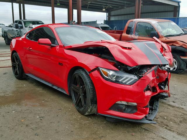 1FA6P8CF4G5205179 - 2016 FORD MUSTANG GT RED photo 1