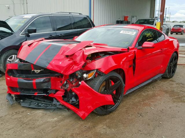 1FA6P8CF4G5205179 - 2016 FORD MUSTANG GT RED photo 2