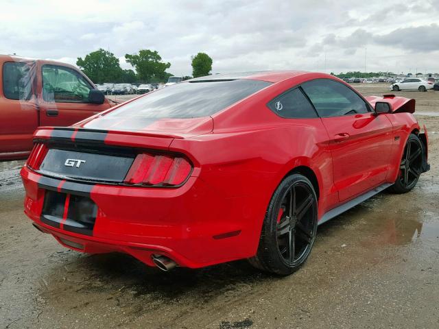 1FA6P8CF4G5205179 - 2016 FORD MUSTANG GT RED photo 4