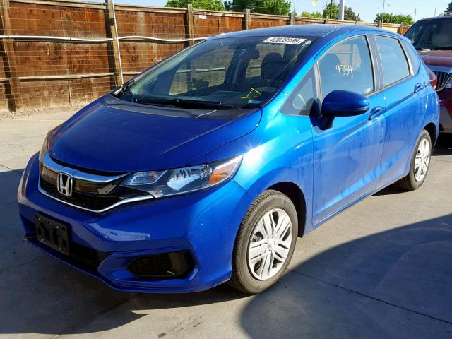 3HGGK5G40JM729839 - 2018 HONDA FIT LX BLUE photo 2