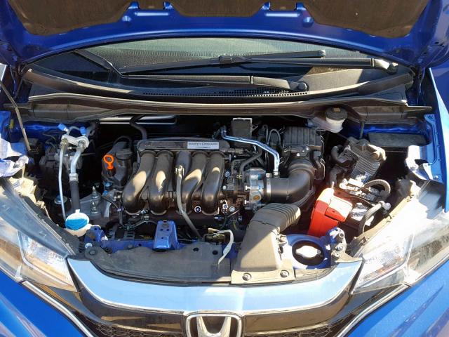 3HGGK5G40JM729839 - 2018 HONDA FIT LX BLUE photo 7