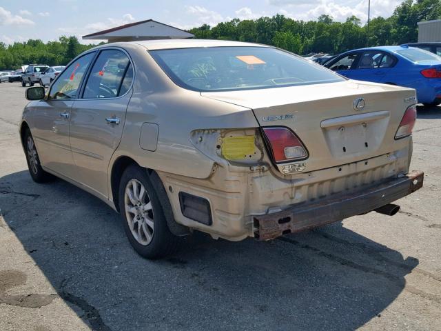 JTHBF30G720035075 - 2002 LEXUS ES 300 BEIGE photo 3