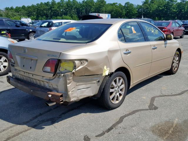 JTHBF30G720035075 - 2002 LEXUS ES 300 BEIGE photo 4