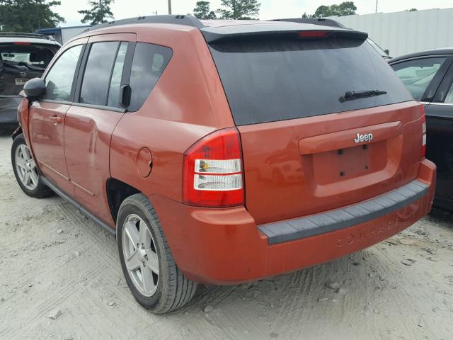 1J4NT4FA7AD506482 - 2010 JEEP COMPASS SP ORANGE photo 3