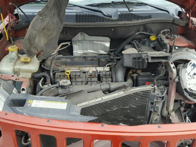 1J4NT4FA7AD506482 - 2010 JEEP COMPASS SP ORANGE photo 7