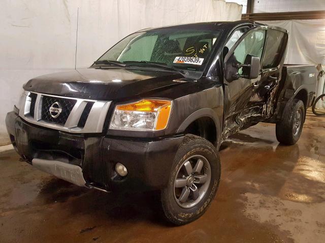 1N6AA0EC3FN512199 - 2015 NISSAN TITAN S BLACK photo 2