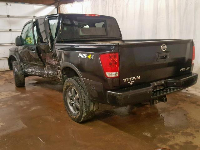 1N6AA0EC3FN512199 - 2015 NISSAN TITAN S BLACK photo 3