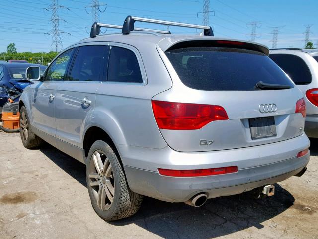 WA1BV74L98D029843 - 2008 AUDI Q7 4.2 QUA SILVER photo 3