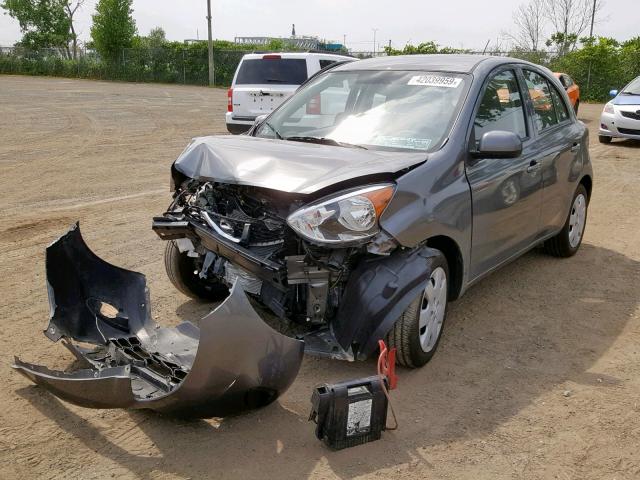 3N1CK3CP2JL251045 - 2018 NISSAN MICRA GRAY photo 2