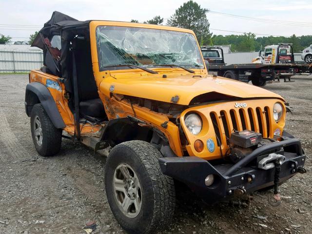 1C4AJWAG1CL123230 - 2012 JEEP WRANGLER S YELLOW photo 1