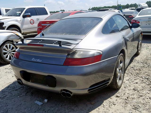 WP0AB29972S687125 - 2002 PORSCHE 911 TURBO GRAY photo 4