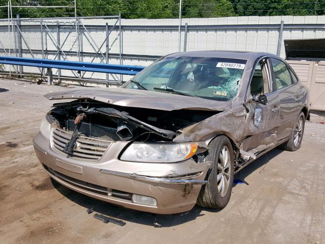 KMHFC46F76A035296 - 2006 HYUNDAI AZERA SE TAN photo 2