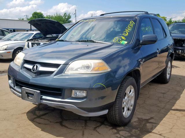 2HNYD18835H538471 - 2005 ACURA MDX TOURIN BLUE photo 2