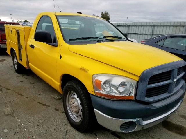 3D6WR26D16G188192 - 2006 DODGE RAM 2500 S YELLOW photo 1