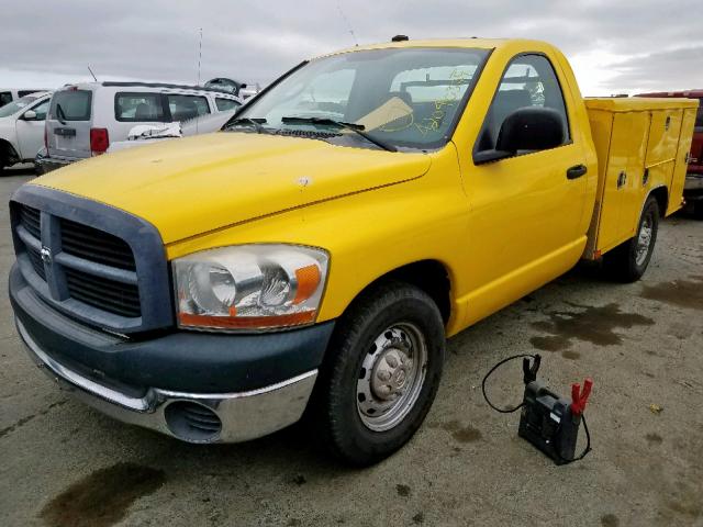 3D6WR26D16G188192 - 2006 DODGE RAM 2500 S YELLOW photo 2