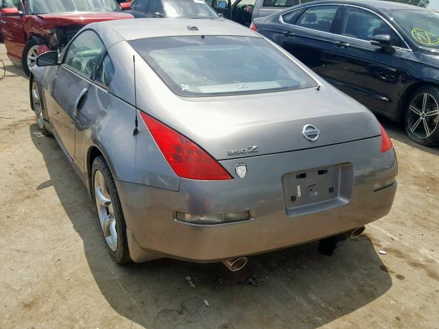 JN1BZ34E88M752199 - 2008 NISSAN 350Z COUPE GRAY photo 3