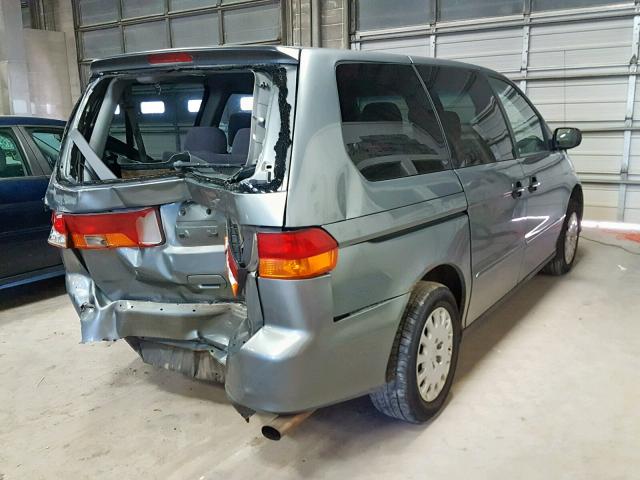 2HKRL18592H568760 - 2002 HONDA ODYSSEY LX GRAY photo 4