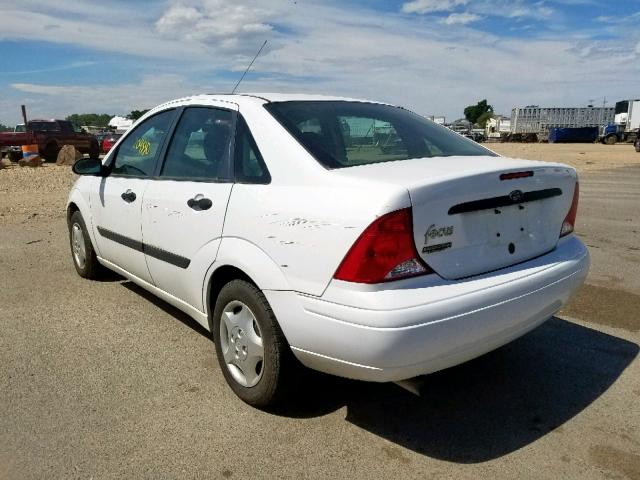 1FAFP33P71W183689 - 2001 FORD FOCUS LX WHITE photo 3