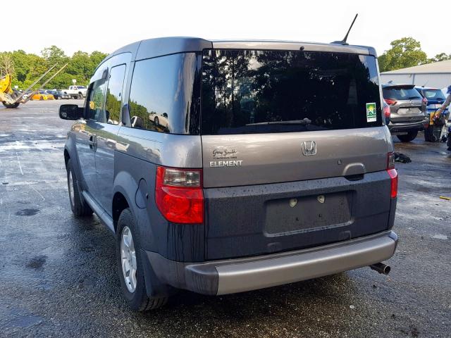 5J6YH18695L001996 - 2005 HONDA ELEMENT EX GRAY photo 3