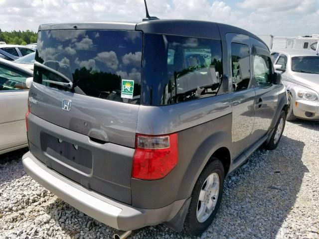 5J6YH18695L001996 - 2005 HONDA ELEMENT EX GRAY photo 4