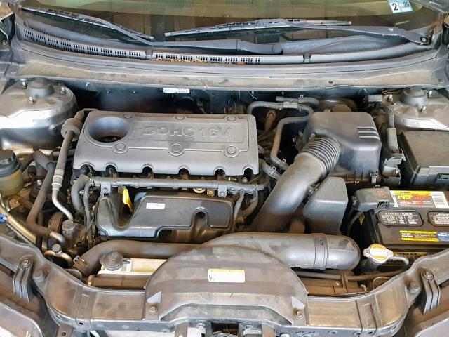 KNAFU5A26B5386356 - 2011 KIA FORTE EX BROWN photo 7