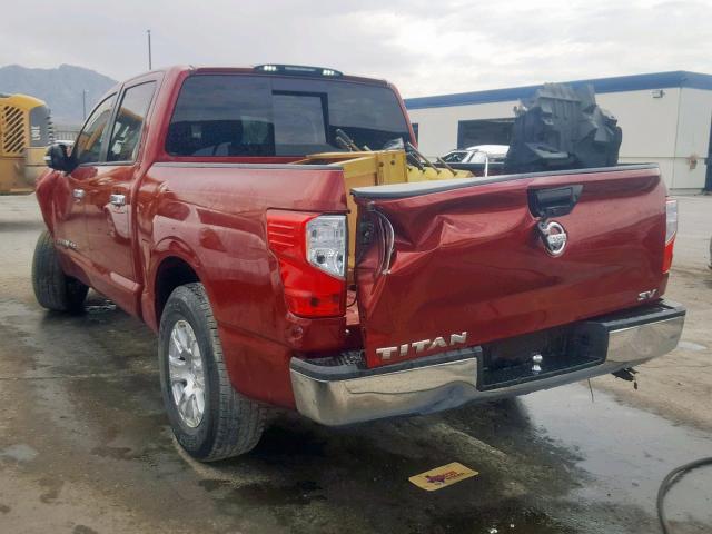 1N6AA1EK3JN510233 - 2018 NISSAN TITAN S BURGUNDY photo 3