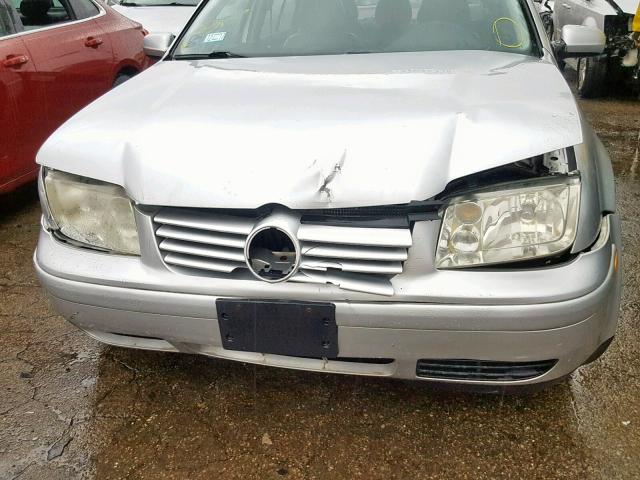 3VWSA29M7YM122366 - 2000 VOLKSWAGEN JETTA GLS SILVER photo 9