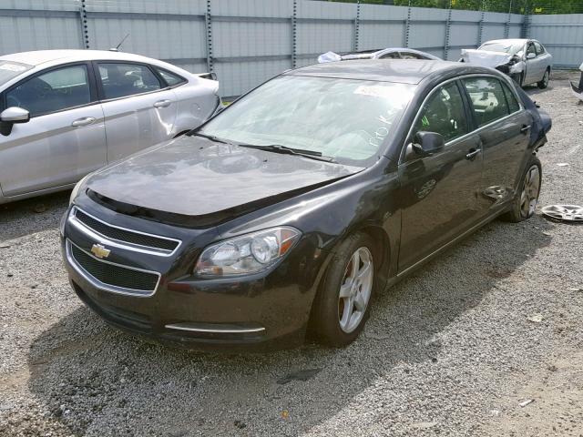 1G1ZC5E00AF192371 - 2010 CHEVROLET MALIBU 1LT BLACK photo 2