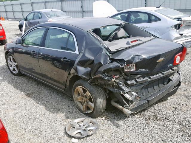 1G1ZC5E00AF192371 - 2010 CHEVROLET MALIBU 1LT BLACK photo 3