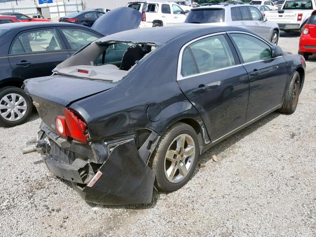 1G1ZC5E00AF192371 - 2010 CHEVROLET MALIBU 1LT BLACK photo 4