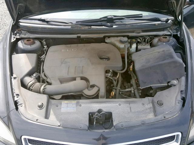 1G1ZC5E00AF192371 - 2010 CHEVROLET MALIBU 1LT BLACK photo 7