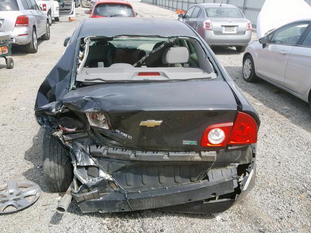 1G1ZC5E00AF192371 - 2010 CHEVROLET MALIBU 1LT BLACK photo 9