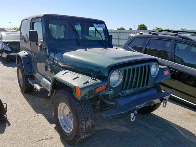 1J4FY49S3XP471375 - 1999 JEEP WRANGLER / GREEN photo 1