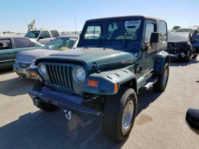 1J4FY49S3XP471375 - 1999 JEEP WRANGLER / GREEN photo 2