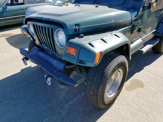 1J4FY49S3XP471375 - 1999 JEEP WRANGLER / GREEN photo 9