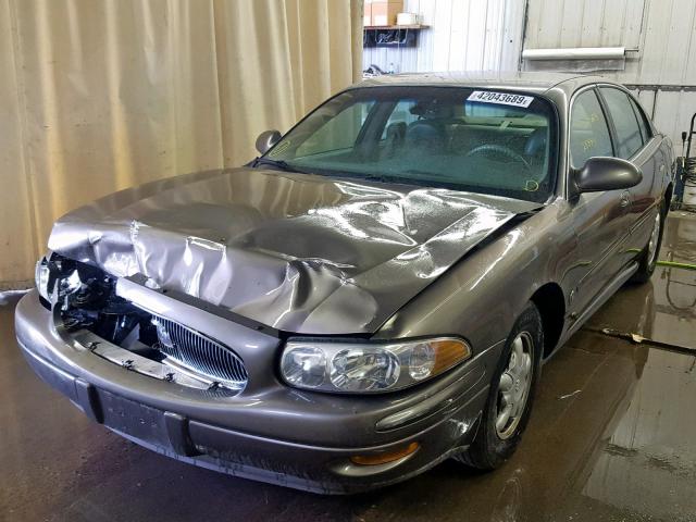 1G4HR54K11U208587 - 2001 BUICK LESABRE LI BROWN photo 2