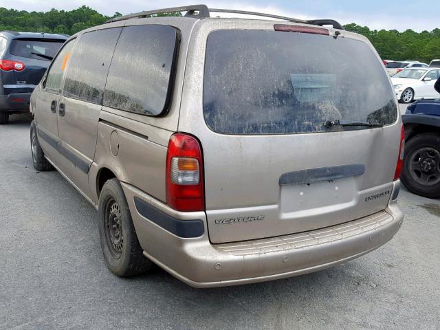 1GNDX03E22D130109 - 2002 CHEVROLET VENTURE GOLD photo 3